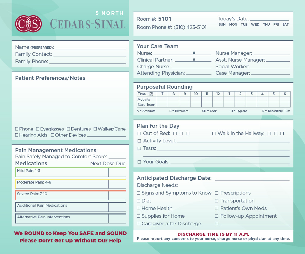 Cedars-Sinai Patient Care Board